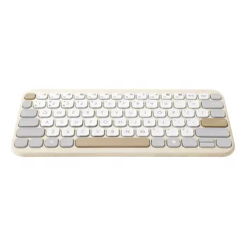Bezvadu Bluetooth tastatūra ASUS Marshmallow KW100 — ASV starptautiskais izkārtojums, Oat Milk