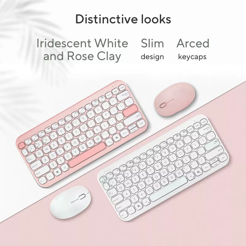 Bezvadu Bluetooth tastatūra ASUS Marshmallow KW100 — ASV starptautiskais izkārtojums, kompakts dizains