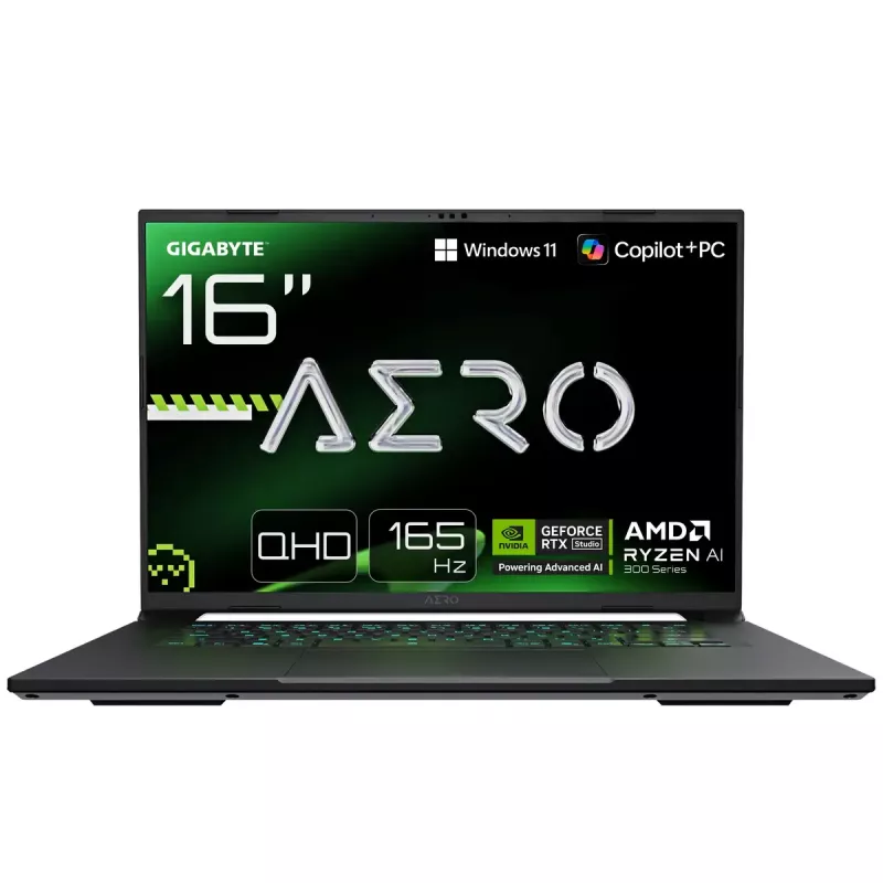 Gigabyte AERO X16 16 collu QHD+ AMD Ryzen AI 7 16 GB 1 TB RTX 5060 klēpjdators ar Windows 11 Home