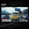 GIGABYTE GS27QCA 27 collu QHD izliekts spēļu monitors - 2560 x 1440, 180 Hz, 1 ms, 250 cd/m², FreeSync, HDR gatavs, HDMI 2.0, DisplayPort 1.4