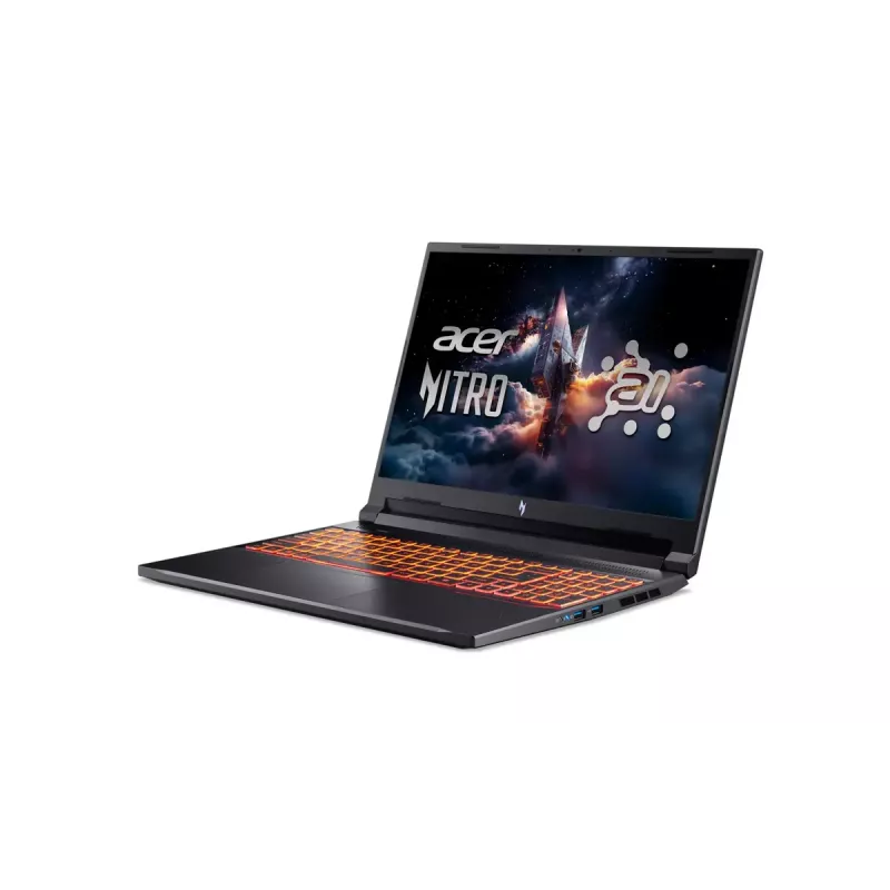 Acer Nitro V 16 AI ANV16-42-R1HB klēpjdators — 16 collu WQXGA, AMD Ryzen 7, 16GB DDR5, 1TB SSD, NVIDIA GeForce RTX 5060, Windows 11 Home