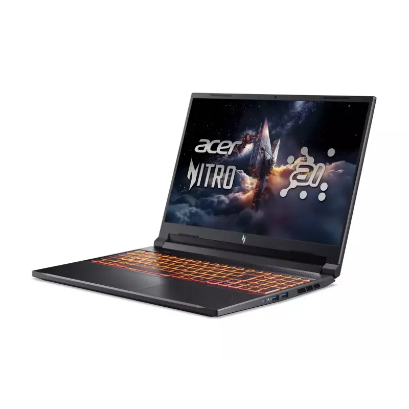 Acer Nitro V 16 AI ANV16-42-R1HB klēpjdators — 16 collu WQXGA, AMD Ryzen 7, 16GB DDR5, 1TB SSD, NVIDIA GeForce RTX 5060, Windows 11 Home
