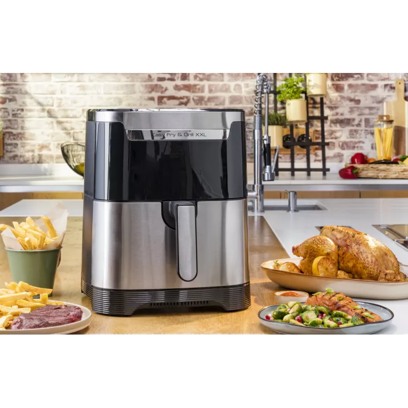 Tefal Easy Fry & Grill EY801D 6,5 L brīvi stāvošs 1650 W karstā gaisa fritieris Nerūsējošais tērauds
