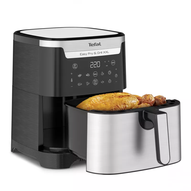 Tefal Easy Fry & Grill EY801D 6,5 L brīvi stāvošs 1650 W karstā gaisa fritieris Nerūsējošais tērauds