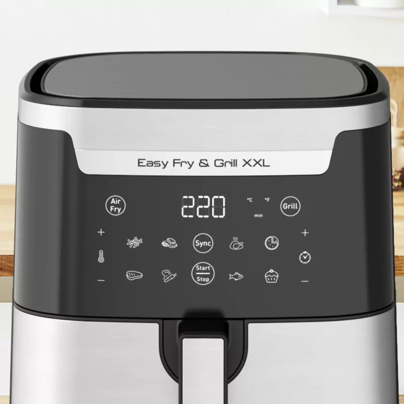 Tefal Easy Fry & Grill EY801D 6,5 L brīvi stāvošs 1650 W karstā gaisa fritieris Nerūsējošais tērauds