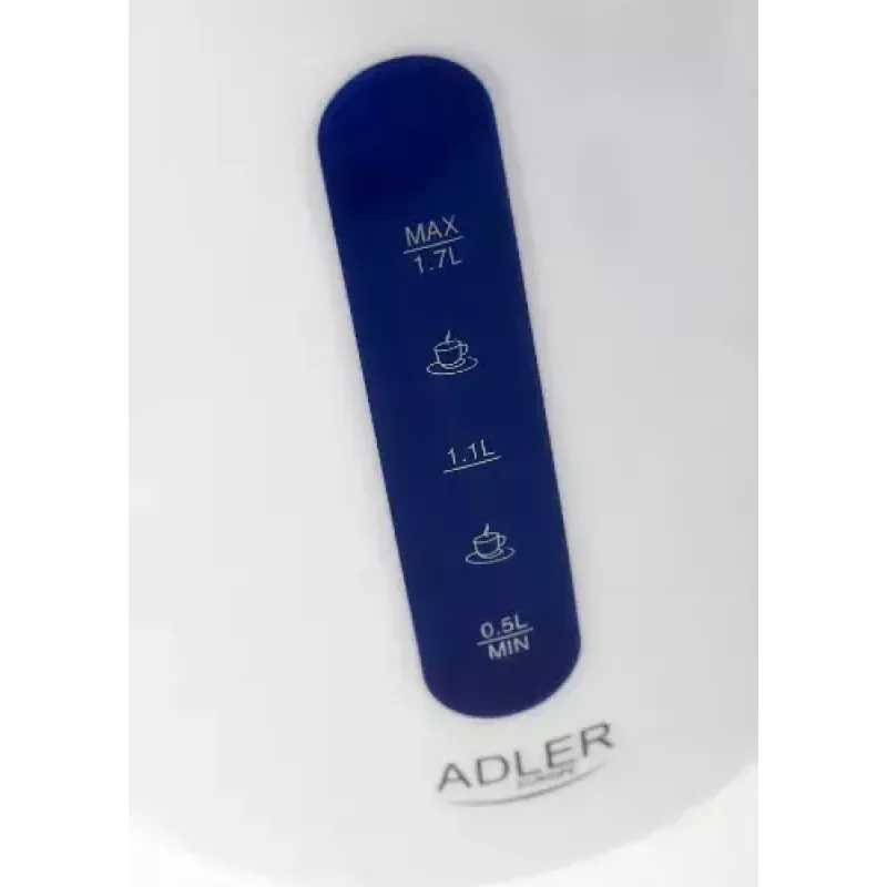 Elektriskā tējkanna Adler 1,7 L 2200 W zila balta