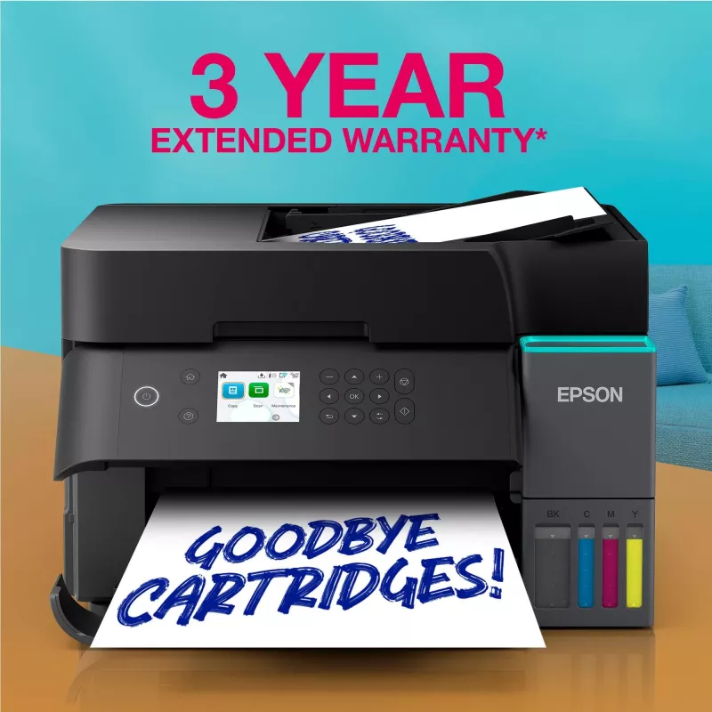 Daudzfunkciju tintes printeris Epson EcoTank L6370 — krāsains, A4, 4800x1200 DPI, Wi‑Fi, Ethernet
