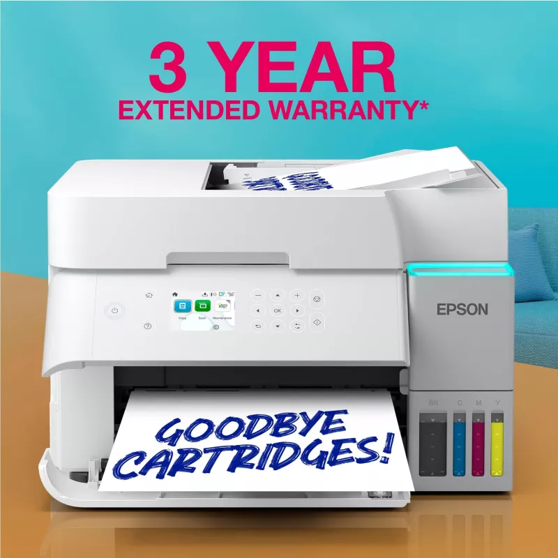 Daudzfunkciju tintes printeris Epson EcoTank L6376 — Krāsains, A4, 4800 x 1200 DPI, 35 lpp/min, Wi‑Fi, Ethernet, Duplekss