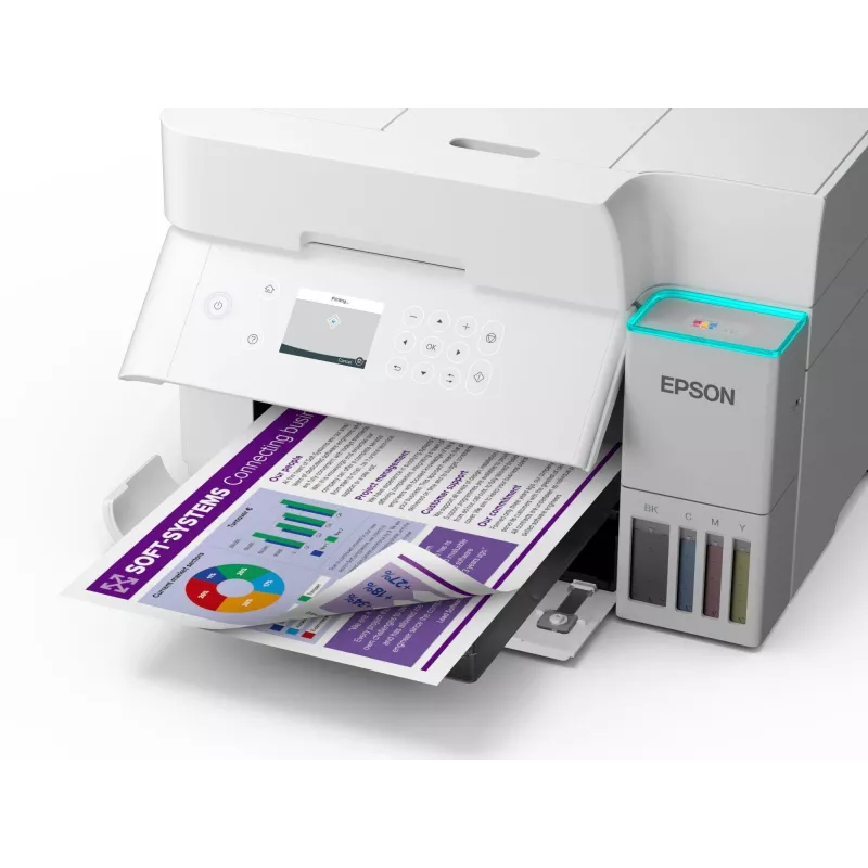 Daudzfunkciju tintes printeris Epson EcoTank L6376 — Krāsains, A4, 4800 x 1200 DPI, 35 lpp/min, Wi‑Fi, Ethernet, Duplekss