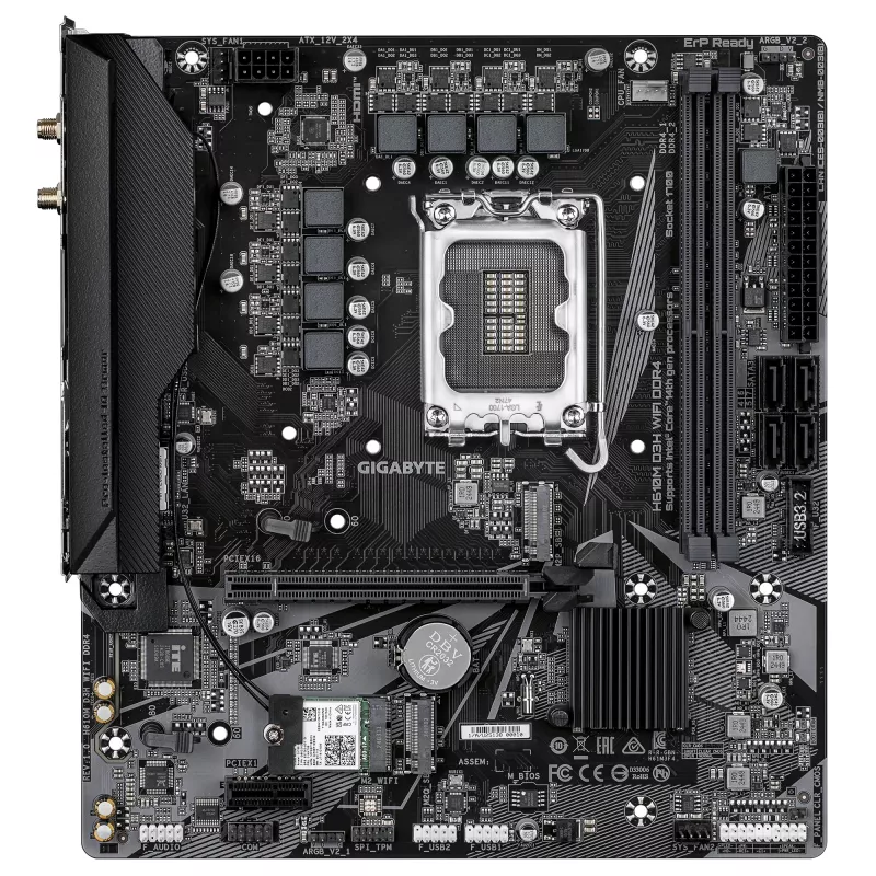 Mātesplate GIGABYTE H610M D3H WIFI, H610, LGA 1700, Micro ATX
