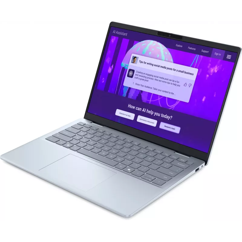 Portatīvais dators Dell 14 Plus DB14250 14 collu Intel Core Ultra 7 256V, 16 GB RAM, 1 TB SSD, Intel Arc Graphics, Windows 11 Pro, zils