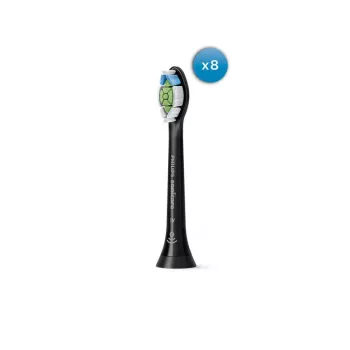 Birstes galviņas Philips Optimal balta HX6068/88 8-pack Melns