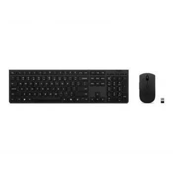 Lenovo 4X31R64316 tastatūra un pele, Office RF bezvadu + Bluetooth, QWERTY ASV angļu, pelēka