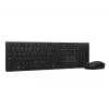 Lenovo 4X31R64351 tastatūra ar peli, biroja RF bezvadu + Bluetooth, ASV angļu, melna