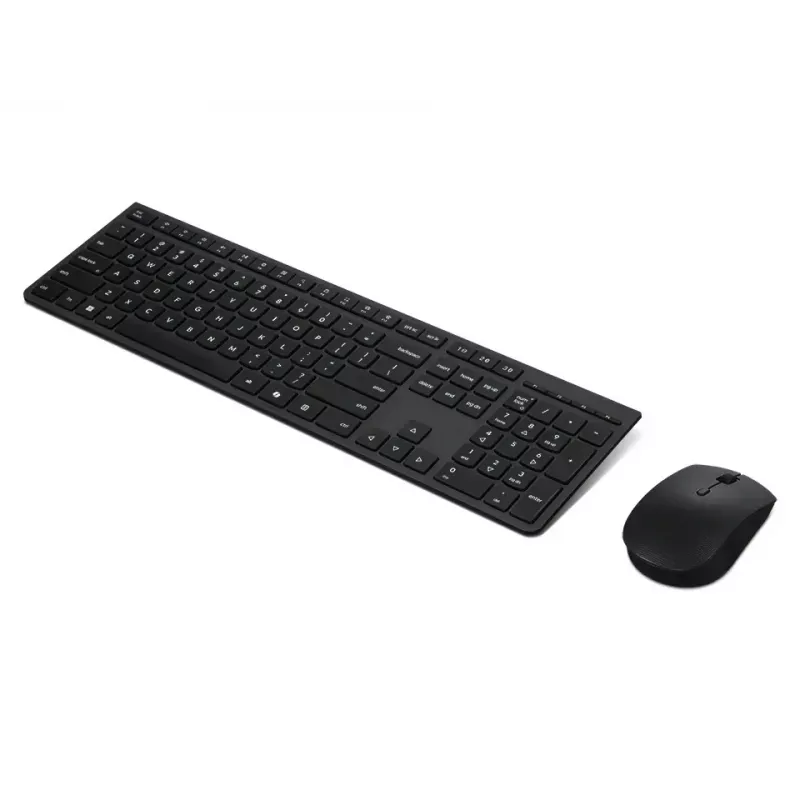 Lenovo 4X31R64351 tastatūra ar peli, biroja RF bezvadu + Bluetooth, ASV angļu, melna