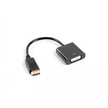 LANBERG Video kabeļa adapteris DisplayPort DVI-D 0,1 m melns