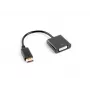 LANBERG Video kabeļa adapteris DisplayPort DVI-D 0,1 m melns