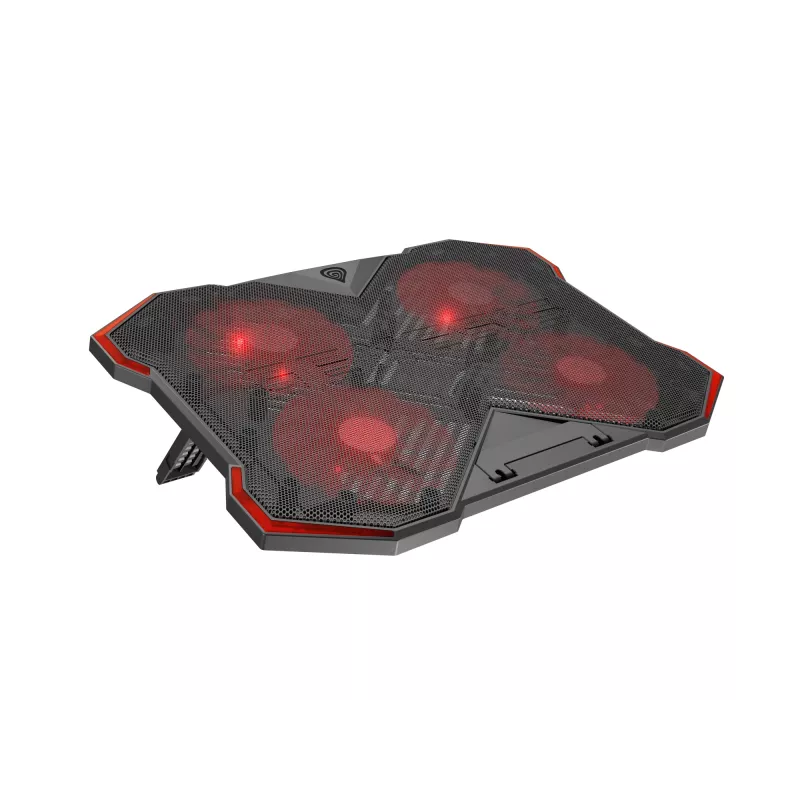 GENESIS Oxid 260 klēpjdatora dzesēšanas paliktnis 43.9 cm (17.3 collas) 1010 RPM melns, sarkans