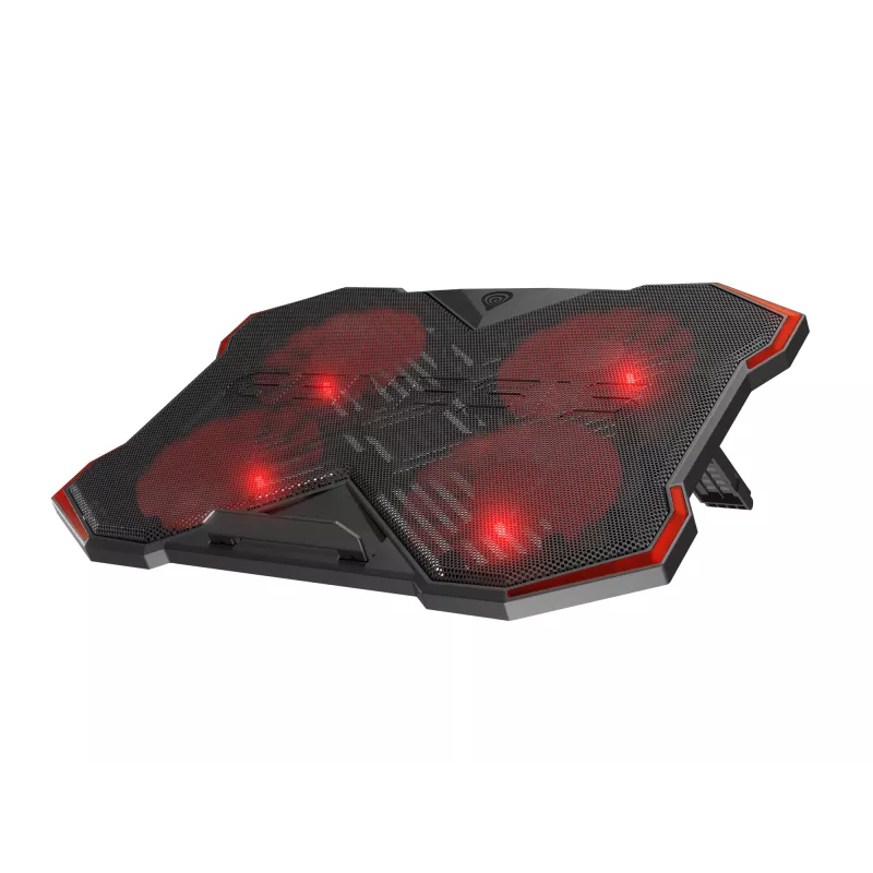 GENESIS Oxid 260 klēpjdatora dzesēšanas paliktnis 43.9 cm (17.3 collas) 1010 RPM melns, sarkans