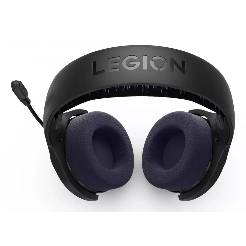 Lenovo Legion H410 austiņas bezvadu galvas lentes spēļu USB Type-C Bluetooth melnas, violetas