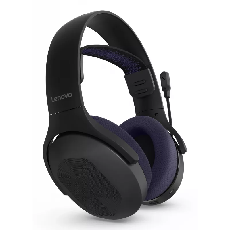 Lenovo Legion H410 austiņas bezvadu galvas lentes spēļu USB Type-C Bluetooth melnas, violetas