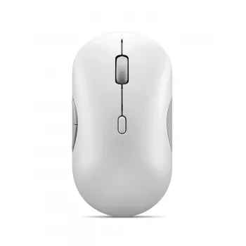 Bezvadu klusā pele Lenovo 700 Multi-Device ambidextrous optiskā 4000 DPI RF + Bluetooth 8 pogas balta