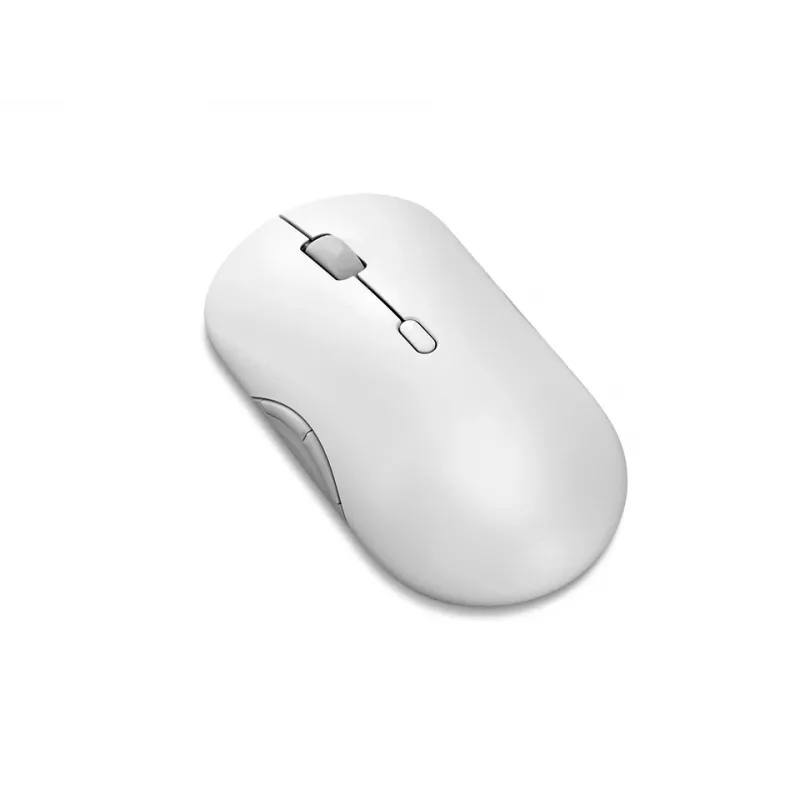 Bezvadu klusā pele Lenovo 700 Multi-Device ambidextrous optiskā 4000 DPI RF + Bluetooth 8 pogas balta