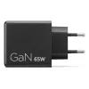 Mobilo ierīču lādētājs Lenovo G0A6065BEU — Universāls iekštelpu maiņstrāvas lādētājs, 2× USB-C, 100–240 V, 1,5 m kabelis, melns