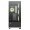 PC korpuss MSI MAG PANO 110R PZ Midi Tower — rūdīts stikls, ATX, 3x120 mm priekšējie ventilatori, USB-C, atbalsta 360 mm radiatorus