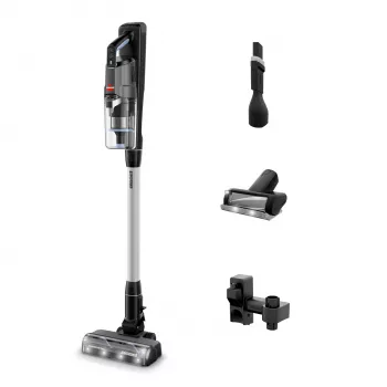 Bissell PowerClean Furfinder Pro Putekļu sūcējs Ar bateriju Darbināms Sausā tīrīšana HEPA Bezmaisa 200 W Melns, Sudraba