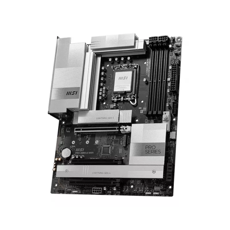Mātesplate MSI PRO Z890-A WIFI Intel Z890 LGA 1851 ATX DDR5, 4 DIMM, 256 GB, Wi‑Fi 7, 5 Gb Ethernet