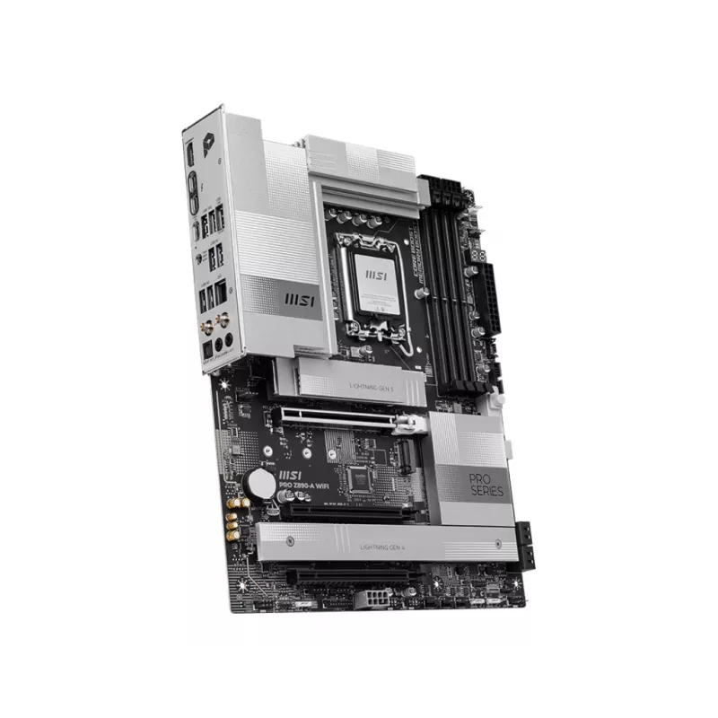 Mātesplate MSI PRO Z890-A WIFI Intel Z890 LGA 1851 ATX DDR5, 4 DIMM, 256 GB, Wi‑Fi 7, 5 Gb Ethernet