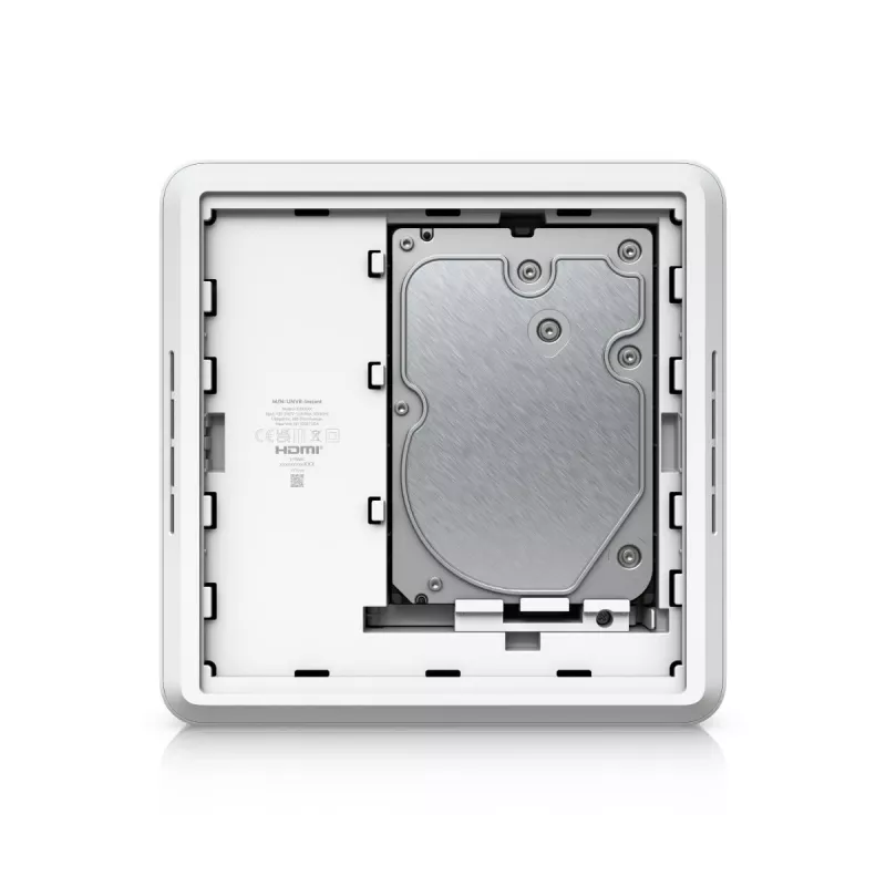 Tīkla video reģistrators UBIQUITI UNVR-Instant 3840x2160, 1,7 GHz, 6 PoE porti, 7 RJ-45, 1×3,5 collu HDD, HDMI