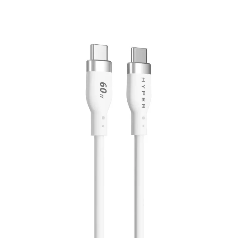 TARGUS Silicone USB-c To USB-c 60w Charging kabelis 1.5m - balta