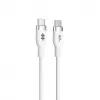 TARGUS Silicone USB-c To USB-c 60w Charging kabelis 1.5m - balta