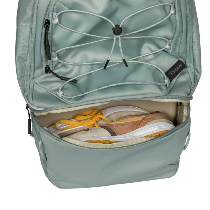 Mugursoma TARGUS Work+Play Flex Ecosmart TBB65905GL 15–16 collu klēpjdatoriem, pārstrādāts poliesters, zaļa