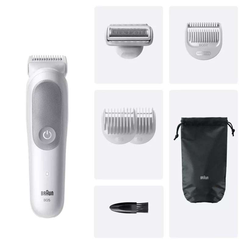 Braun Series 5 ķermeņa kopšanas ierīce/skuveklis, gaiši pelēks