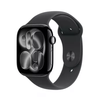 Viedpulkstenis Apple Watch Series 11 GPS 46mm Jet Black Aluminium Case Black Sport Band M/L