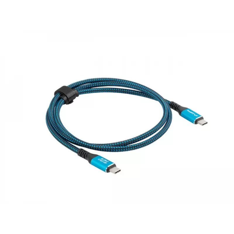 USB-C kabelis LANBERG CA-CMCM-44CU-0005-BK 0.5 m — USB4 Gen 2x2, 40 Gbit/s, 240 W, melns