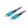 USB-C kabelis LANBERG CA-CMCM-44CU-0005-BK 0.5 m — USB4 Gen 2x2, 40 Gbit/s, 240 W, melns