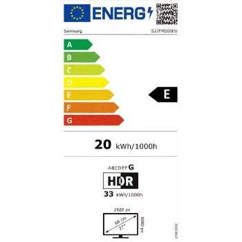 Samsung M5 M50F datora monitors 68,6 cm (27 colli) 1920 x 1080 pikseļi Full HD LCD Melns