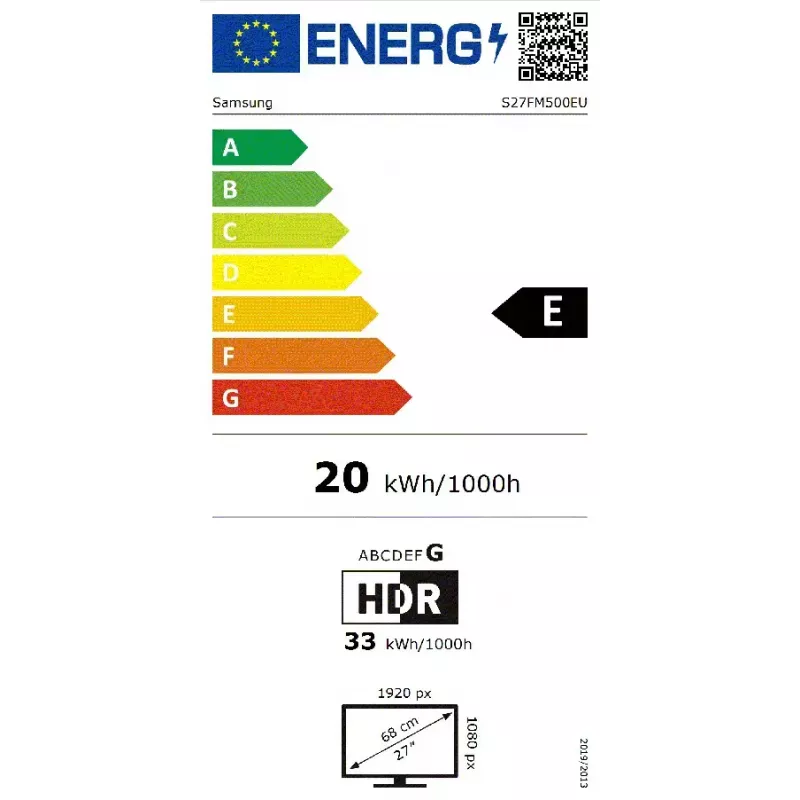 Samsung M5 M50F datora monitors 68,6 cm (27 colli) 1920 x 1080 pikseļi Full HD LCD Melns