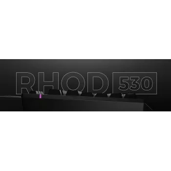 Vadu pilnizmēra spēļu tastatūra Genesis Rhod 530, USB, QWERTY US, membrāna, RGB fona apgaismojums, 114 taustiņi, 1,8 m kabelis, melna