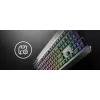 Vadu pilnizmēra spēļu tastatūra Genesis Rhod 530, USB, QWERTY US, membrāna, RGB fona apgaismojums, 114 taustiņi, 1,8 m kabelis, melna