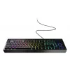 Vadu pilnizmēra spēļu tastatūra Genesis Rhod 530, USB, QWERTY US, membrāna, RGB fona apgaismojums, 114 taustiņi, 1,8 m kabelis, melna
