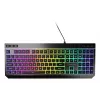 Vadu pilnizmēra spēļu tastatūra Genesis Rhod 530, USB, QWERTY US, membrāna, RGB fona apgaismojums, 114 taustiņi, 1,8 m kabelis, melna