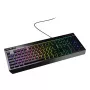 Vadu pilnizmēra spēļu tastatūra Genesis Rhod 530, USB, QWERTY US, membrāna, RGB fona apgaismojums, 114 taustiņi, 1,8 m kabelis, melna