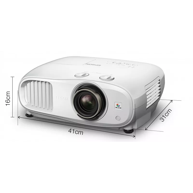 Epson EH-TW7100 standarta projekcijas projektors 3000 ANSI lūmenu 3LCD UHD 4K (3840x2160) 3D Balts