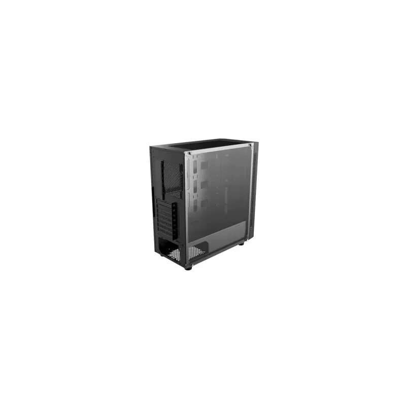 PC korpuss DeepCool Matrexx 55 Mesh Midi Tower Melns — ATX, rūdīts stikls, atbalsta 120/140 mm ventilatorus