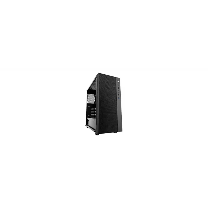 PC korpuss DeepCool Matrexx 55 Mesh Midi Tower Melns — ATX, rūdīts stikls, atbalsta 120/140 mm ventilatorus